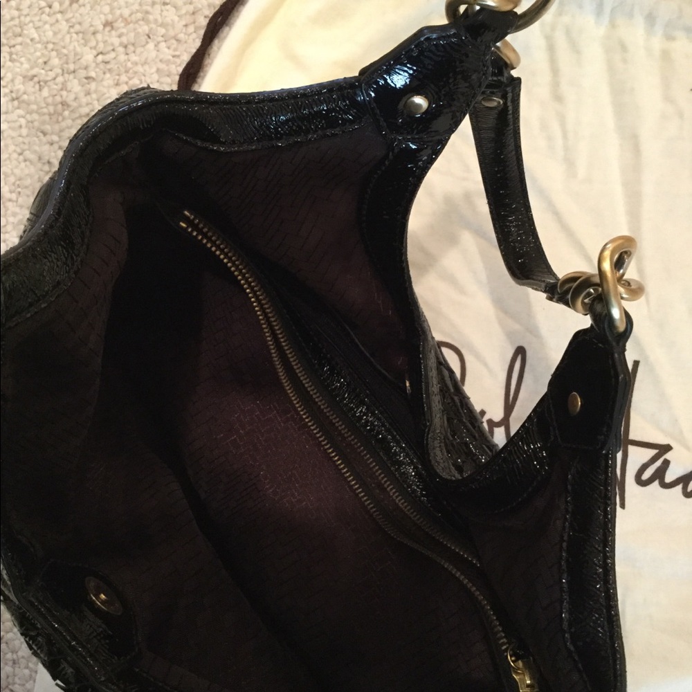 Cole Haan black patent satchel - Picture 6 of 14